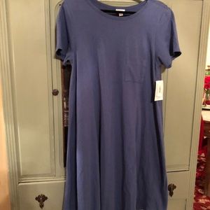 Sold...NWT LULAROE Carly Slate Blue L Large Dress